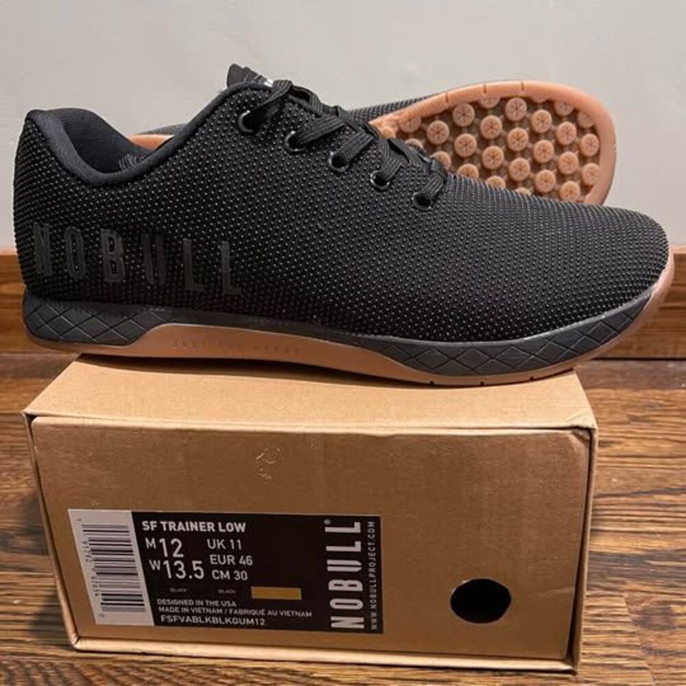 NIB No Bull Men’s Size 12 Low Trainer Black Athletic Casual